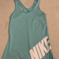 Womens Small Light Blue Nike Tank Top Racerback Shirt 