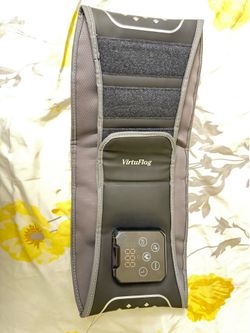 Sharper Image Air Compression Heated Massage Belt Pink for Back