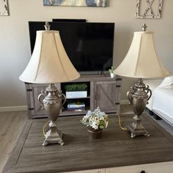 Beautiful/elegant table lamps set up two