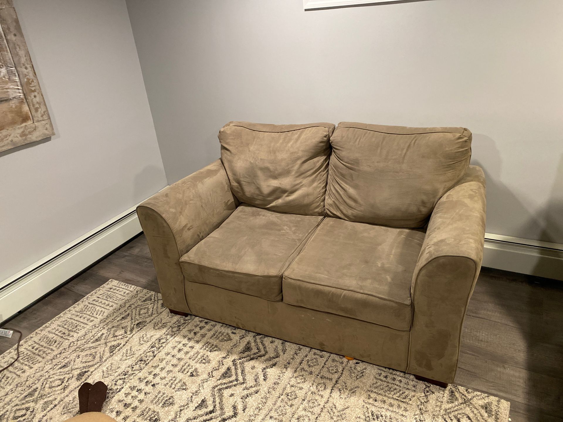 Small couch and chase lounge set