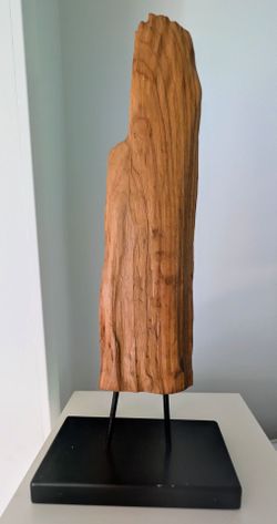 Driftwood On Base Mantel Decor Modern Rustic Wood Sculpture