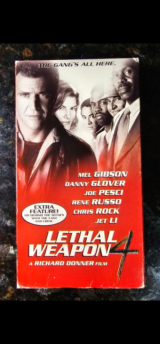 Lethal Weapon 4 VHS 1998 a Richard Donner Film