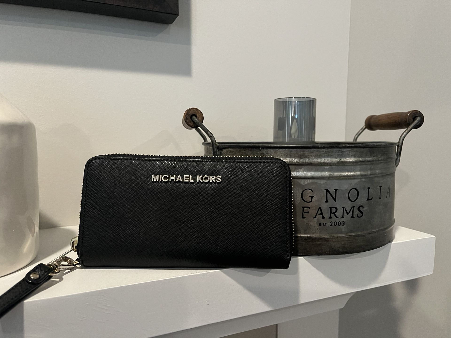 Michael Kors Wallet In Black Leather
