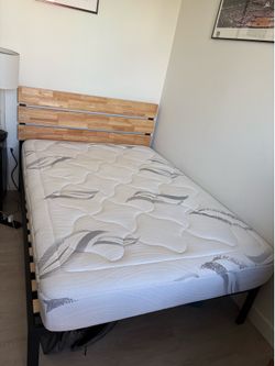 Full size Mattress & Bed Frame – Excellent Condition – $235 OBO