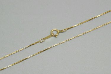 14k Real gold Box chain 20.5" long