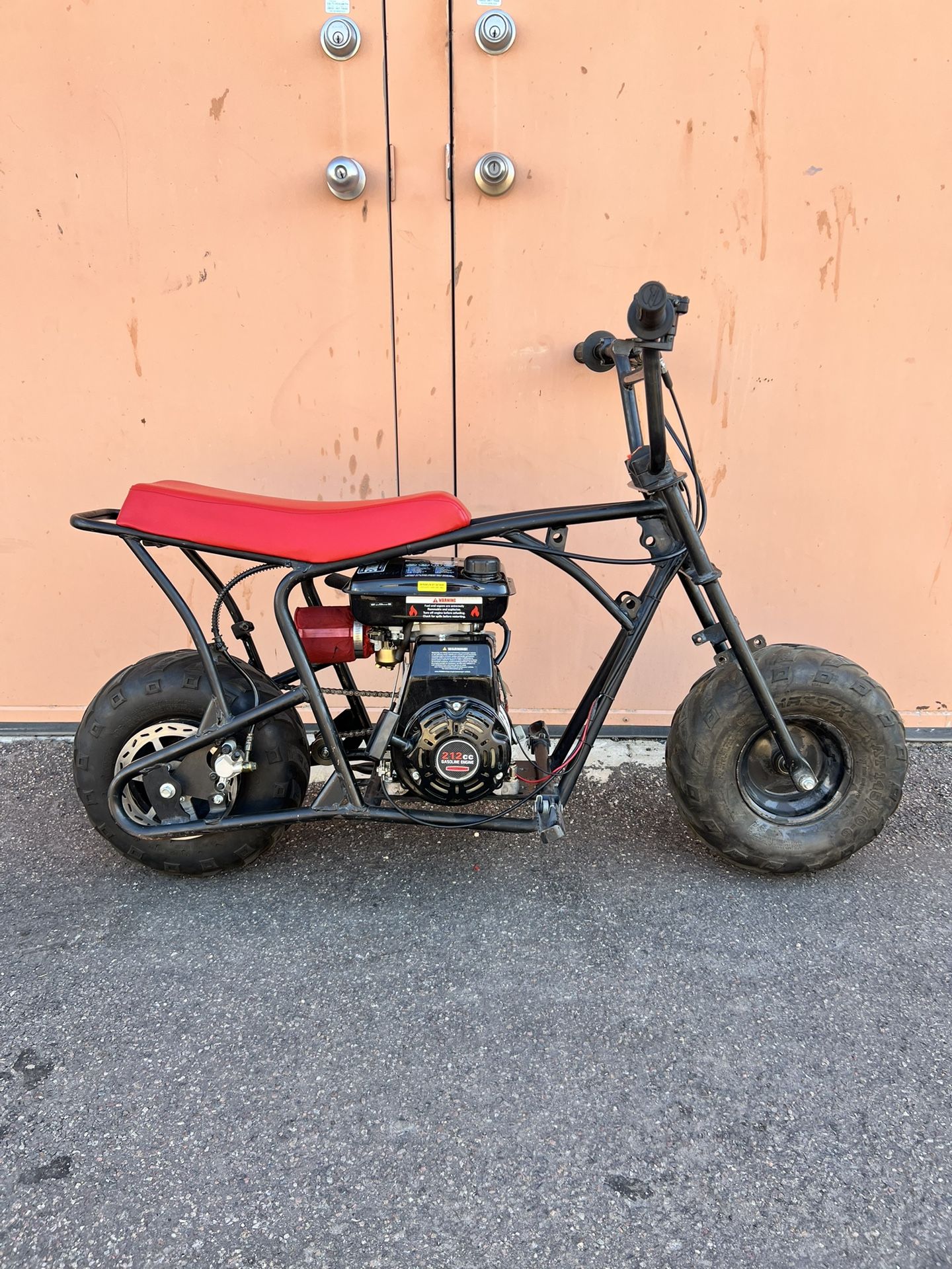 Mini Bike MM80 3HP Engine 30MPH Thumb Throttle Hydraulic Brakes Air Filter Exhaust New Seat Starts Right Up Ready To Ride Minibike Minibikes Mini Bike