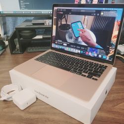 Apple MacBook Air Rose Gold, M1, Newest Mac OS 