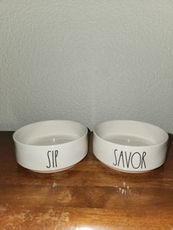Rae Dunn Pet bowls for cat or small dog