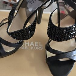 Michael Kors Arabella Platform Black High Heels 