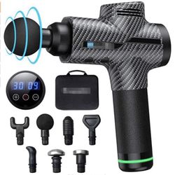 Muscle Massage Gun, Deep Tissue Percussion 30 Speed Massage Gun with 7 heads Super Quiet
