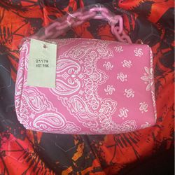 Hot Pink Bandanna Bag 