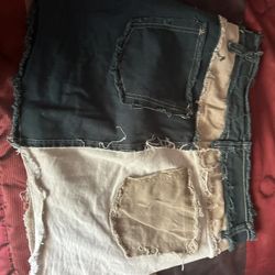 Ripped Mini Skirt 