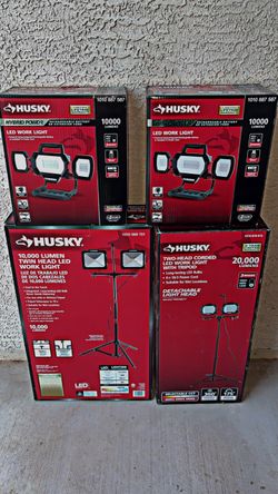 Husky LED Work Lights – Lot of 4