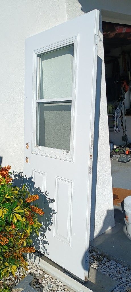 Exterior Steel Door With Window