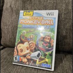 Brand New 2006 Nintendo Wii video game: Super Monkey Ball Banana Blitz