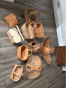 Assorted woven baskets