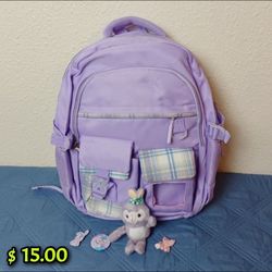 Purple Backpack 