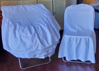 White chair covers (read discription)