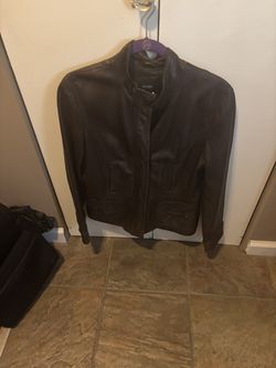 Alfa I vintage brown leather jacket size medium, like new