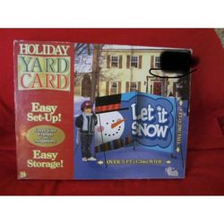 Let It Snow Christmas Yard Card