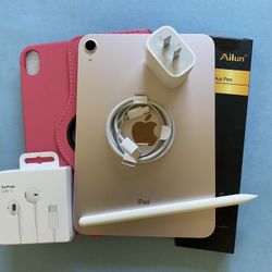 Apple iPad Mini 6th Generation (2021 model / Pink) 64GB with Pink Case, Pen & Accessories 