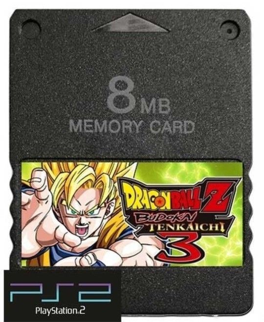 Dragon Ball Z Budokai Tenkaichi 3 PlayStation PS2 Memory Card Saved Data