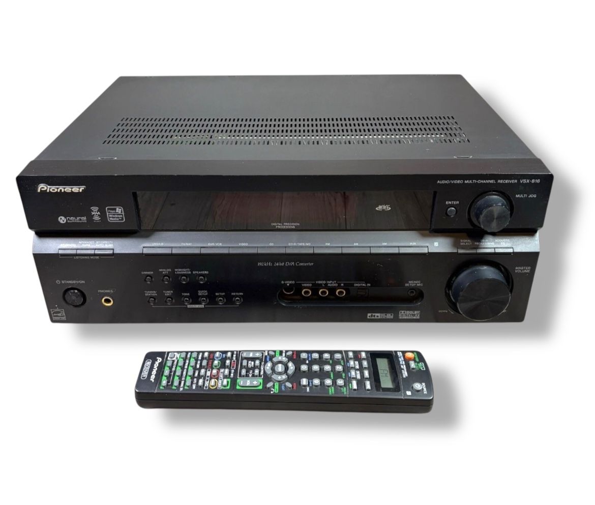 Pioneer VSX-816 K Audio Video Multi-Channel Receiver w/ Remote Bundle - Tested