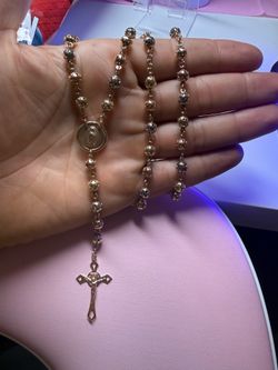 14k gold rosary