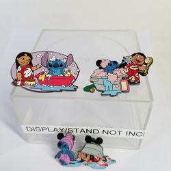 Disney's Lilo And Stitch Enamel Collectible Pins (Read Description)