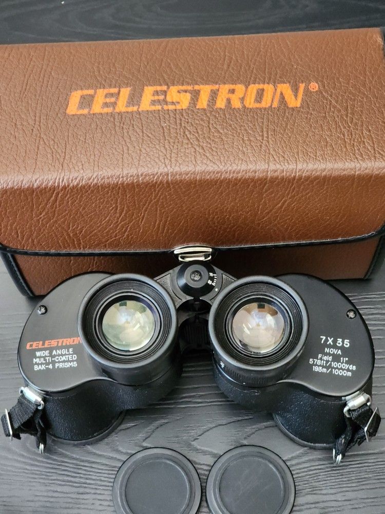 CELESTRON Binoculars 7×35 NOVA Field 11° 578ft/1000yds Wide Angle for