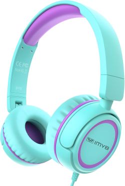 V1 Kids Headphones, 85dB Safe Volume for School, Toddler 2-12yrs , Adjustable