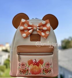 Minnie Mouse Pumpkin Backpack 