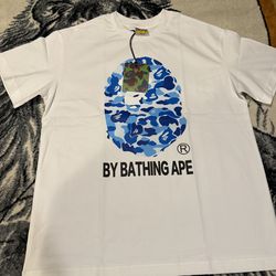 Bape ABC Camo Tee White/Blue