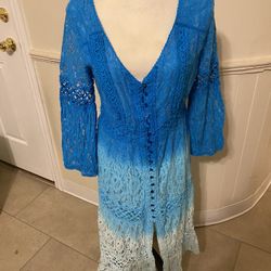 NWT Beautiful Magic 3/4 Sleeve Bohemian Dress Size Large