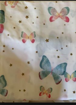 3 Pottery barn kids flat twin sheets set butterfly