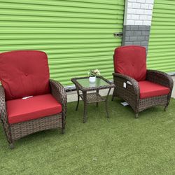 Patio Furniture 3 Pieces 