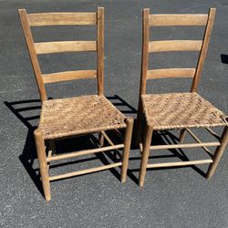 Vintage Woven Chairs
