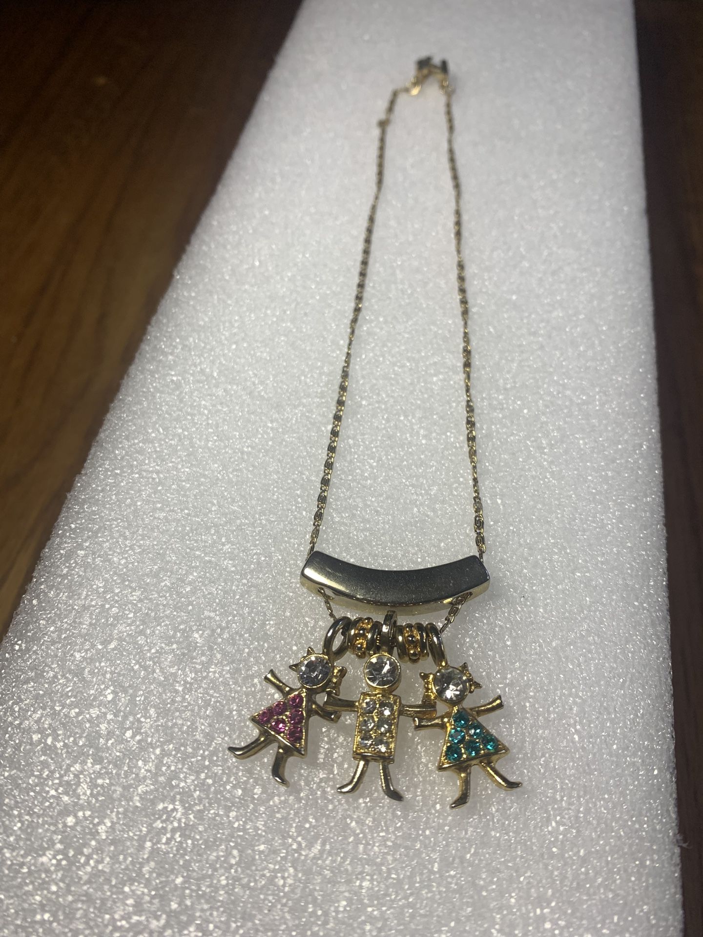 Birthstone Brat Necklace KLS Made In USA 24k Gold Filled