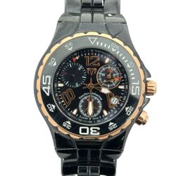 TechnoMarine Men’s Chronograph Watch TMYC Swiss Made Black & Rose Gold Tone (170974-1)