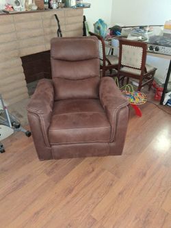 Brand New Brown Suede Recliner 