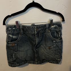 Y2K Vintage Denim Mini Skirt 