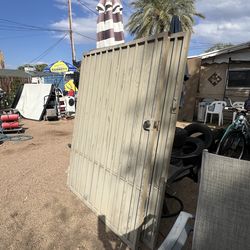 PUERTA DE METAL PESADA PARA PATIO JARDIN 59 INCH DE ANCHO X 70 INCH DE ALTO 🚦