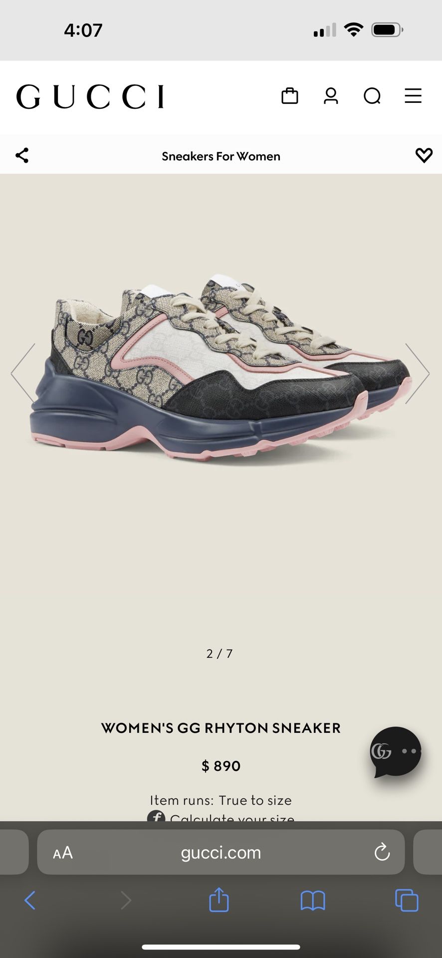 GUCCI AUTHENTIC BRAND NEW GG Rhytons sneakers for Sale in Duluth GA OfferUp
