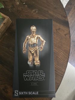 Star Wars C3PO Droid 1:6 Figure Sideshow Collectible MIB 1 Arm Strut loose-