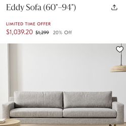 West Elm Eddy Sofa 