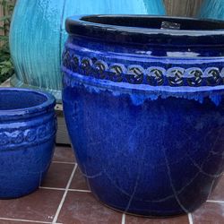 Big Glazed Ceramic Pot 