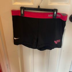 Nike Pro Athletic Shorts W/ University Of North Texas Logo