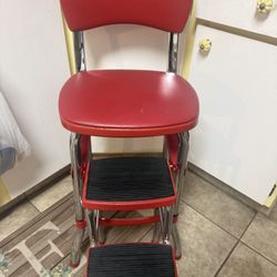 Cosco Retro Chair and Step Stool
