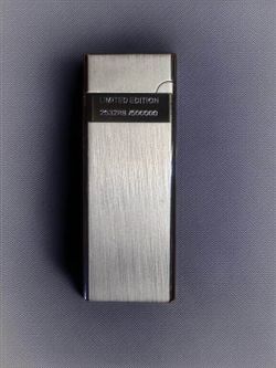 Slim Black Metal Butane Lighter Windproof Refillable Gift Box New