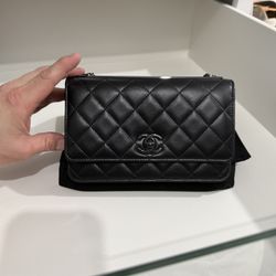 Chanel, So Black Wallet On Chain Unisex Comes With Proof Of Purchase